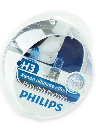 Автолампа h3 24v 70 w philips md blue vision (2шт)