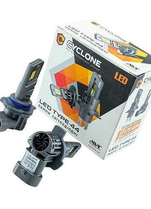 Автолампа led hir2 12v type 44 25w 5000k 6700l радиатор cyclone