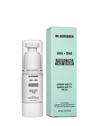 Сироватка для проблемної та схильної до акне шкіри mr.scrubber aha+bha 30 мл daily skin care