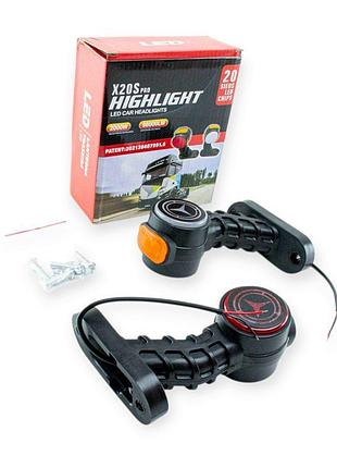 Фонарь габаритный (рог кривой) малый led mersedes-benz megalight