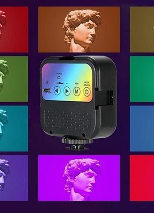 Студийная led лампа wl-r1, 23000-7000k, освещение для съемки, rgb подсветки