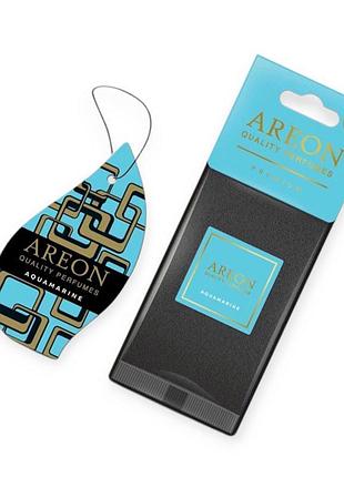 Ароматизатор на дзеркало сухий areon лист premium "aquamarine"