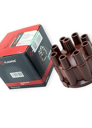Крышка трамблера газ 53, зил 130 (крышка распределителя зажигания черная) медный flagmus