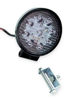 Фара дополнительная led круглая 115х40 (дм ш) 27w тайвань
