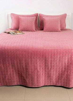 Покривало теп "velour" 180*240 см 1шт (mesa rose/мозаїка)