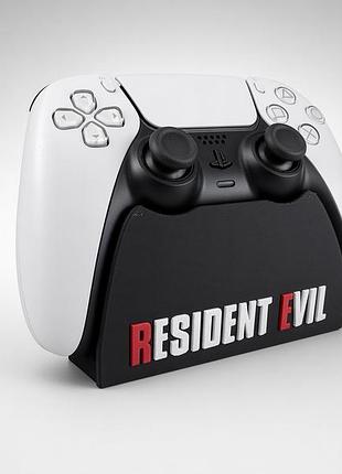Подставка для геймпада ps5 с объемным логотипом resident evil