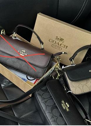 Жіноча сумка coach, сумка коач, брендова сумка, сумка на плече, сумка через плече, крос-боді