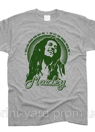 Футболка сіра loys music bob marley print