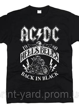 Футболка черная loys music ac/dc back in black