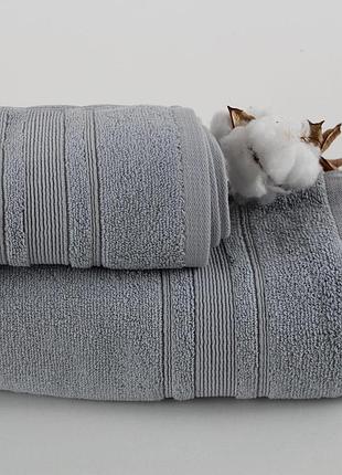 Рушник "fancy" 50*90 см (550 г/м2) (бавовна 100%) (light grey)