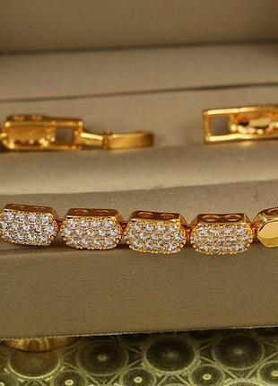 Браслет xuping jewelry квантовый пульс 16.5 см 6 мм золотистый