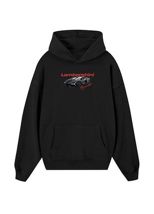 Худи loys толстовка с принтом lamborghini night revuelto hoodie, черный xxl