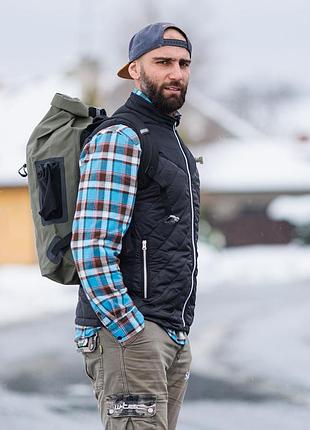 Мужской жилет с подогревом insportline warmhim - черный/xxl прост в использовании (управление одной кнопкой)