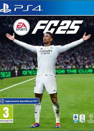 Відеогра, ea sports, fc 25, колір: стандарт, ps4, футбол, англ озвучення, інтерфейс італійською, передзамовлення