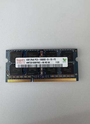 Оперативна пам'ять hynix ddr3 4gb 1333mhz sodimm pc3-10600s для ноутбука