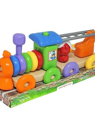 Розвиваюча іграшка "funny train" 23 елементів, tigres