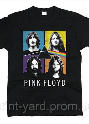 Футболка черная loys music pink floyd hip-hop style