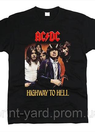 Футболка чорна loys music ac/dc