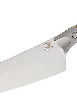 Шеф-нож microtech 8" stonewash standard od green g-10 с больстером