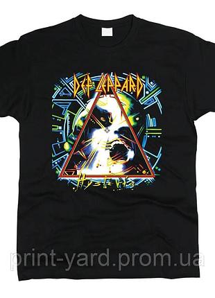 Футболка чорна loys music def leppard