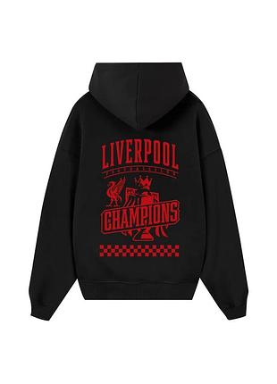 Худи loys толстовка с принтом livepool champions hoodie, черный xxl