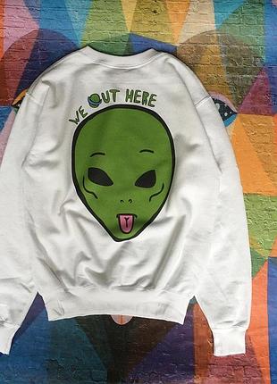 Свитшот белый ripndip we out here xxl