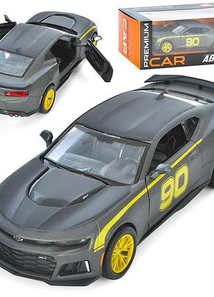 Машина автомир 1:24 2017 chevy camaro zl1, металл, двери открываются, резин. колеса (ap-1927)
