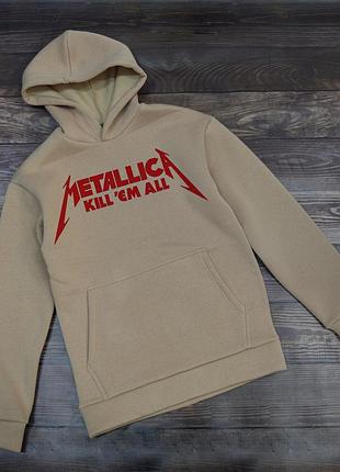 Худі metallica жіноча толстовка з написом металіка xxl