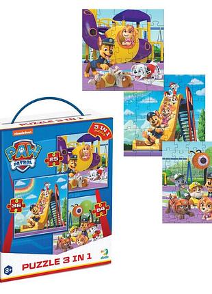 Пазл 3 в 1 paw patrol, игровая площадка (200578)