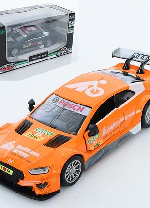 Машина металлическая инерционная с резиновыми колесами as-3039 автомир,audi rs 5 dtm