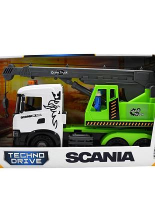 Автомодель серії "mid truck" – автокран scania (світло, звук)