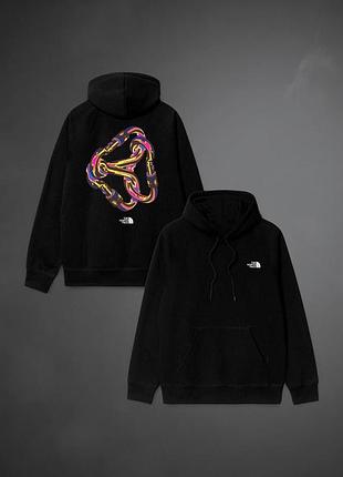 Чоловіче худі the north face tnf logo унісекс чорне кофта толстовка лонгслів тнф xl