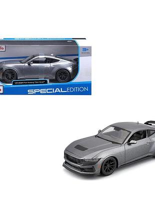 Іграшкова машинка ford mustang dark horse 2024, масштаб 1:24 (32925 met.grey)