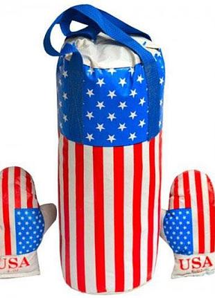 Дитячий набір груша з рукавичками danko toys (груша для боксу малий розмір) бокс набір америка s-usa