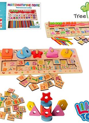 Деревянная игрушка деревянная развивающая игра геометрика счеты woody md 2183
