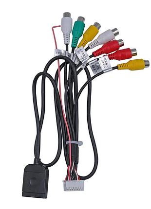 Rca кабель серії qiv qbr-a 0055 під android магнітолу (rca 20p-7+4g-fan) (дрот)