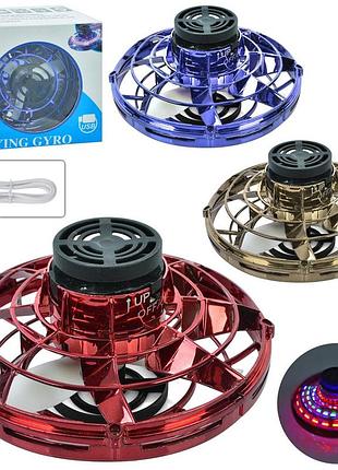 Игра 8211, аккумуляторная, летающая, юла, usb, 3 цвета, свет, коробка (8211)