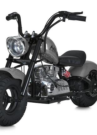 Мотоцикл 2*18v9ah, 1 мотор 350w, usb, bluetooth, tf, кожаное сиденье, серый (m 6016al-11(36v))