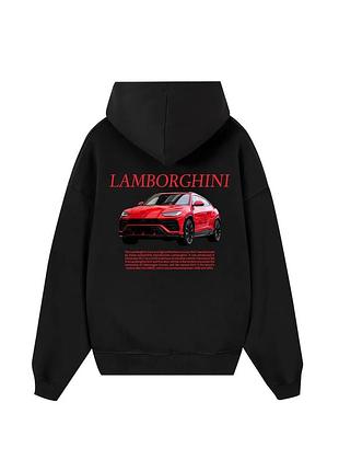 Худи loys толстовка с принтом lamborghini urus red hoodie, черный m