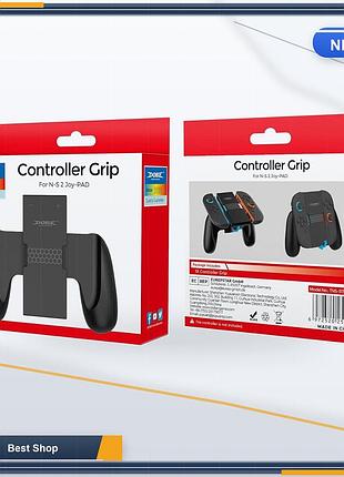 Зарядный грип-контроллер dobe для nintendo switch joy-con, эргономичная ручка-зарядка черного цвета из abs 2