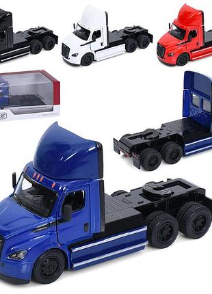 Іграшковий металевий трейлер інерційний, машинка 1:62 (kt5466w)