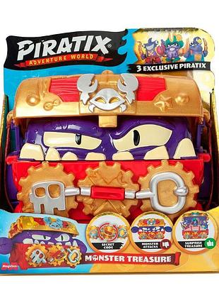 Игровой набор piratix s «ящик со скарбами» с мини-фигурками, аксессуарами, для коллекции (ppxsp116in00)