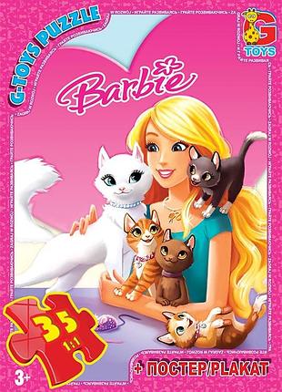 Пазлы тм "g-toys" из серии "barbie", 35 эл.