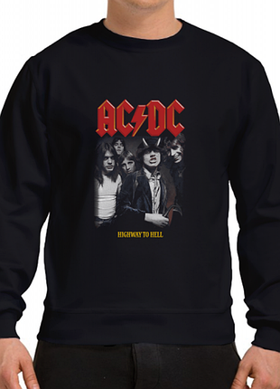 Свитшот черный loys музыка рок ac/dc four m