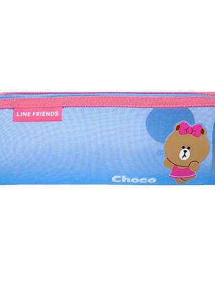 Пенал мягкий yes ph-34 line friends pretty choco, школьный (533692)