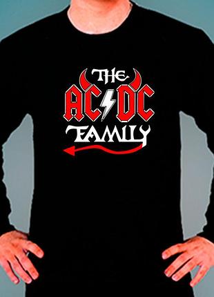Свитшот черный loys музыка рок ac/dc family xxl