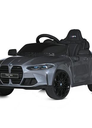Машина радіокер 2,4g, 1 акум. 12v10ah, eva, шкіра, tf, фарбований сірий, муз., світло (m 5096eblrs-11)