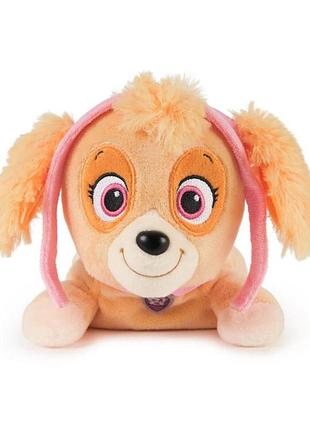 Gund. щенок патруль:мягкая игрушка - щенок скай с ошейником и шапкой(20 см)