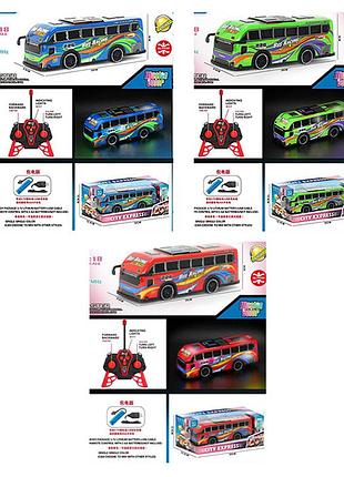 Радіокерований автобус зі світлом та usb зарядкою 1:18 (yq084-5-6-7a)