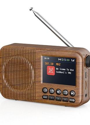 Портативное dab-радио arafuna с bluetooth, fm, будильником и аккумулятором
